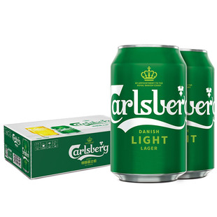 Carlsberg嘉士伯特醇啤酒330ml*24罐清爽小麦风味官方正品