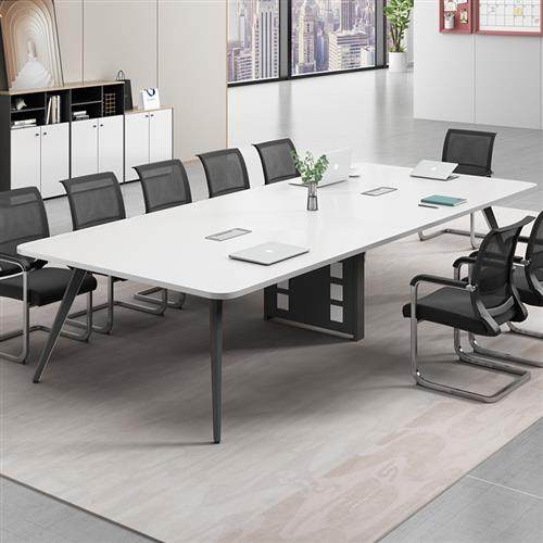会议桌简约现代办公室家具长条桌椅组合工作台大桌子小型办公长桌