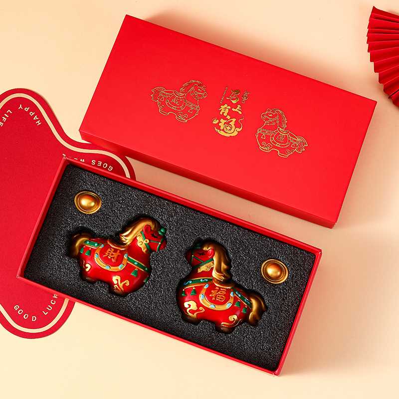 恋家彩马年冰箱贴礼盒