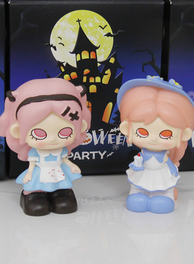 万圣节派对系列装饰盲盒手办复活节女巫装饰绷带怪人潮玩玩具摆件