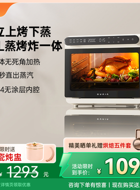 欧宁小魔盒蒸烤炸一体机台式蒸烤箱家用三合一电蒸汽烤箱空气炸烤
