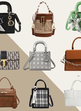 样板房衣帽间衣柜包包饰品摆件现代简约软装女士小方包软装陈列包