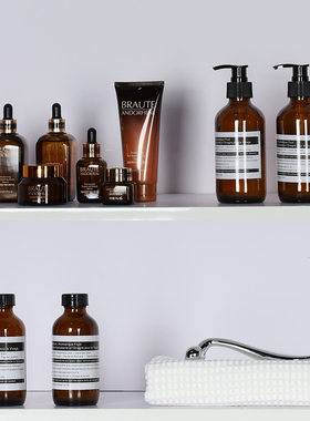 浴室柜摆件样板间卫浴门店洗手台软装道具分装瓶洗护肤品卫生间