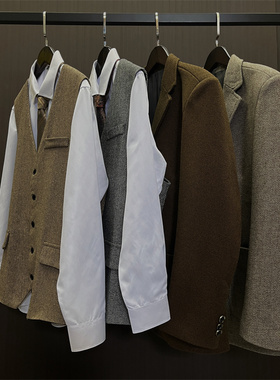 男装合集样板间衣帽间轻奢男士西服外套上衣道具陈列衣柜装饰软装