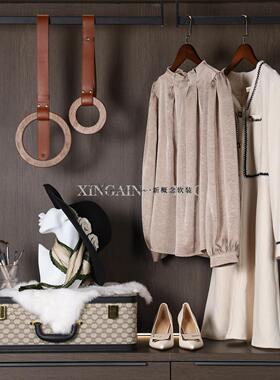 现代轻奢意式样板房衣帽间衣服衣柜收纳盒摆件软装全屋定制装饰品