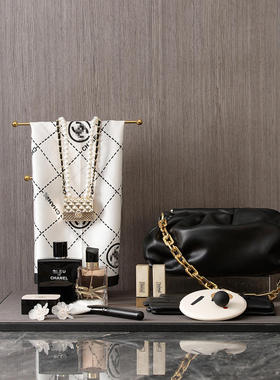 样板间衣帽间软装饰品摆件香水口红首饰化妆品道具首饰托盘丝巾架