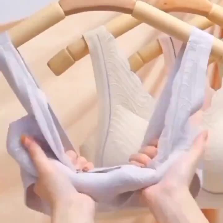 后排扣小胸内衣果冻支撑