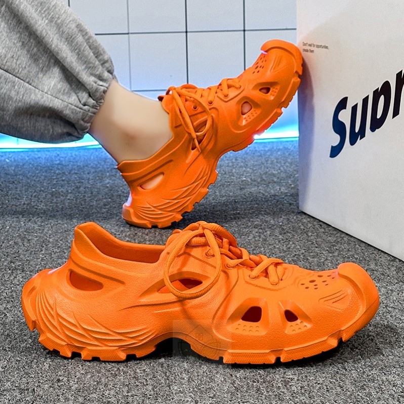 椰子洞洞鞋男款外穿运动拖鞋夏季户外防滑青少年溯溪涉水沙滩凉鞋