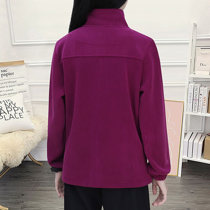 抓绒衣女秋冬季奥粒绒保暖外