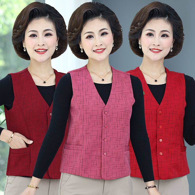 中老年女士马甲新款坎肩