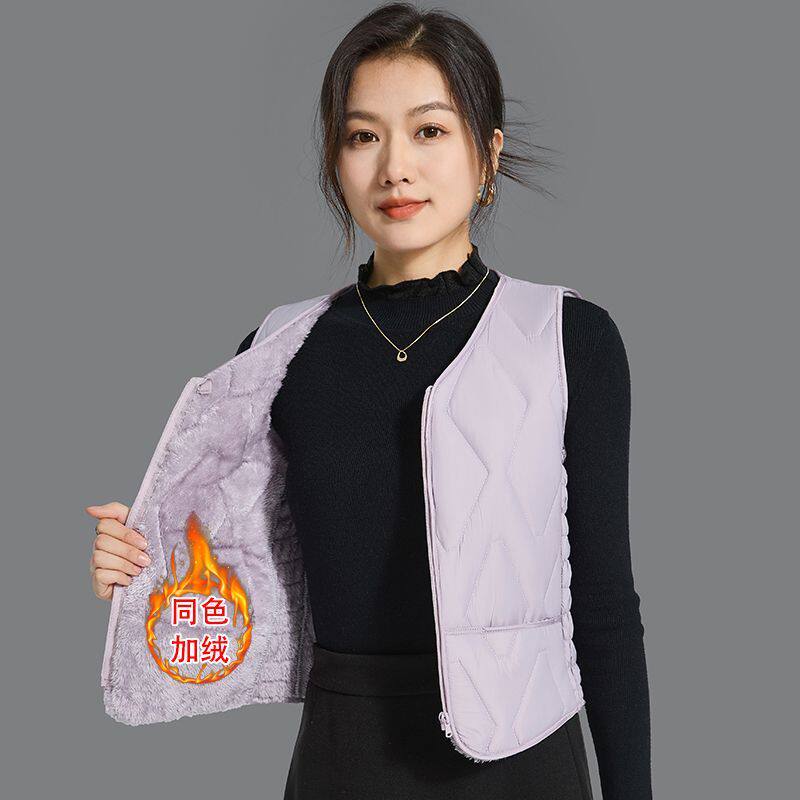 冬季羽绒棉马甲女短款202