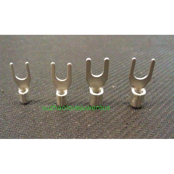 SNB2-3.5S优质裸端头紫铜叉形端子1.5-2.5平方Y形冷压端子 1000只