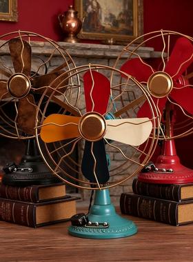 老式民国电风扇摆件607080年代老物件上海怀旧古董模型电影道具铁