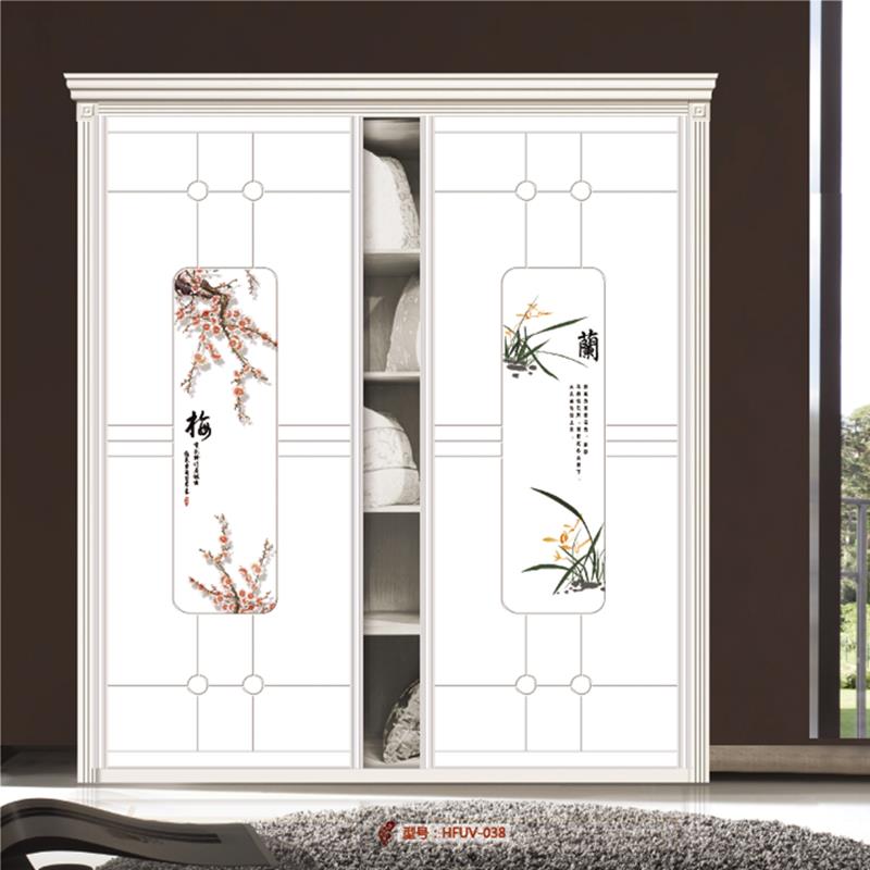 衣柜门定做 衣橱推拉门定制壁橱滑门 彩绘雕刻木门 衣柜移门定做