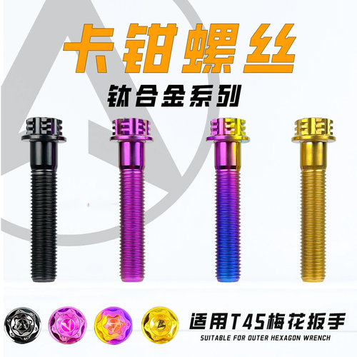 阿尔法AEIF钛合金螺丝 大辐射大鲍鱼卡钳转接码M8M10后减震螺丝