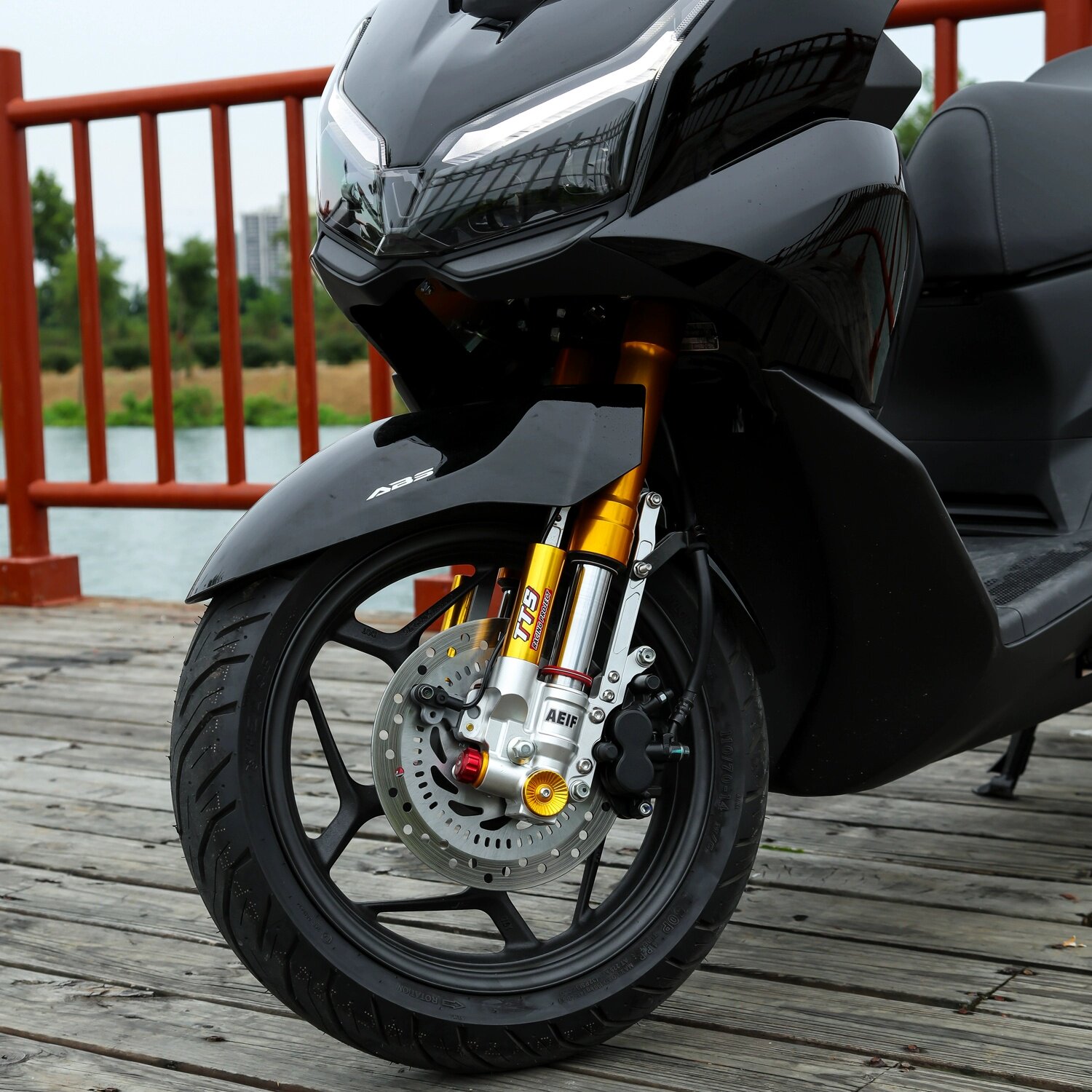 适用本田NWT150 NS150GX NWG150 PCX改装阿尔法TTS倒置前减震无损