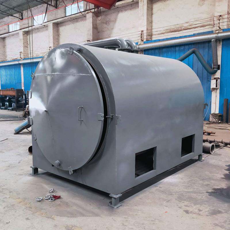 炭化炉小型家用卧式自制木炭碳化炉设备环保果木原木材炭化炉机器