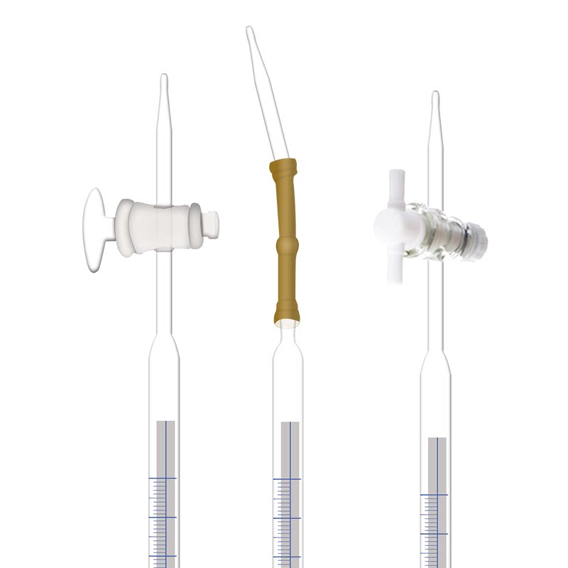蓝白线 酸碱滴定管聚四氟a级过检10ml 25ml 50ml 100ml包邮
