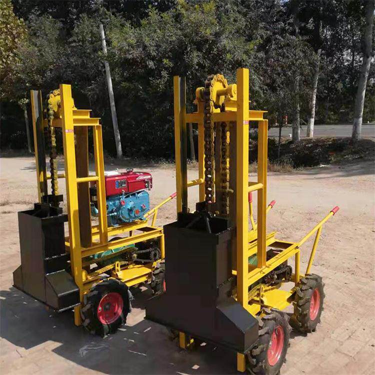 奥莱柴油夯土夯实机 农用四轮手扶打夯机 拖拉机夯 砸夯机