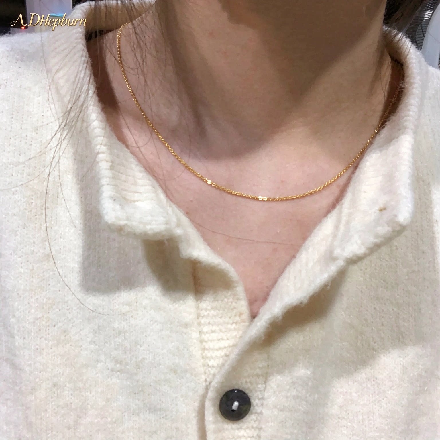 洗澡可戴通勤百搭不掉色锁骨链女
