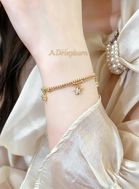 A.DHepburn金色星星手链轻奢女