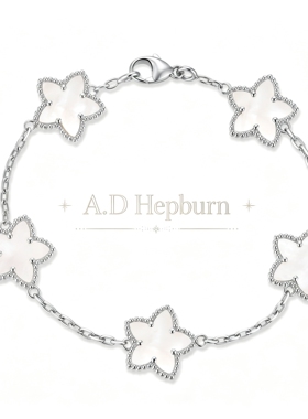 A.DHepburn四叶草手链情侣款