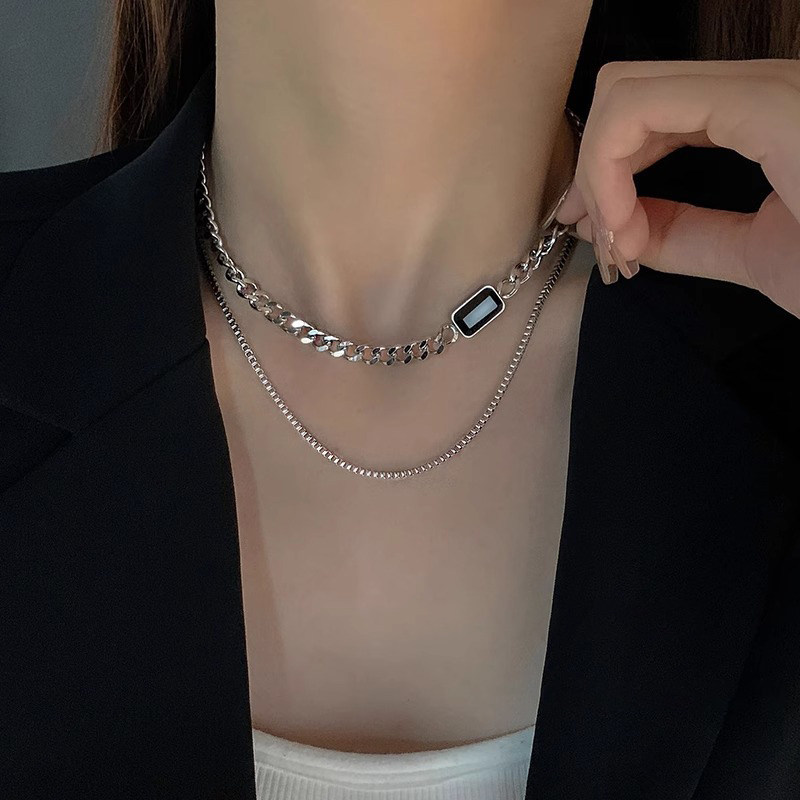 TinySylvie暗黑双层链条项链