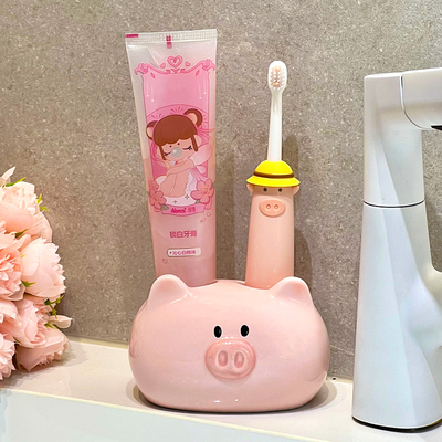 猪猪电动牙刷置物架家用卫生间