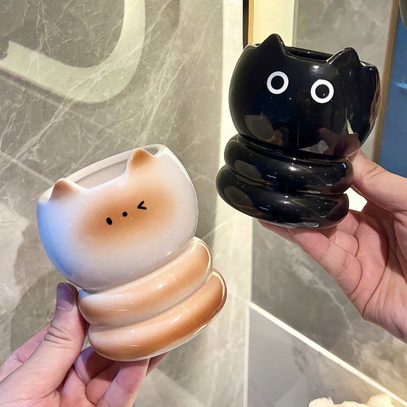 暹罗猫漱口杯套装家用情侣牙刷杯收纳盒洗漱杯子儿童洗漱杯牙缸具,家庭/个人清洁工具,洗漱杯,淘宝优惠券,粉丝福利购,淘宝优惠卷