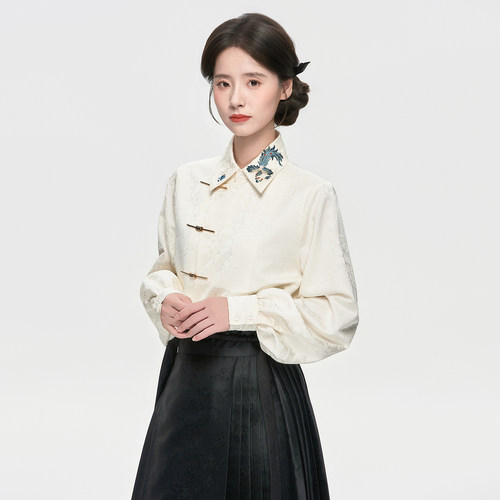 星河汉歌新中式衬衫配马面裙上衣