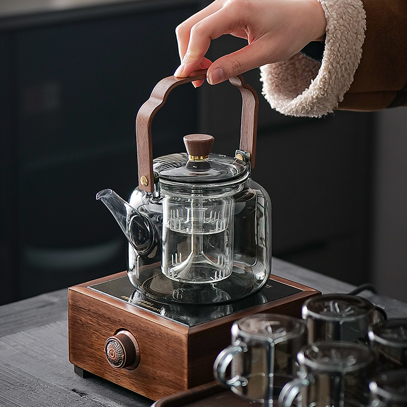 电陶炉高端胡桃木养生壶