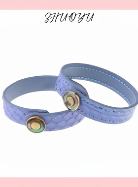 灼欲* 真皮贝母手环PUPPY蛇皮手链小众简约设计情侣礼物饰品