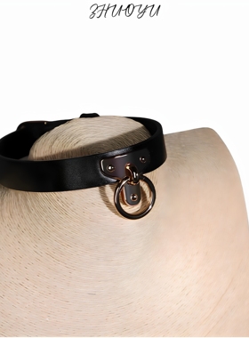 灼欲真皮项圈牵引链套装