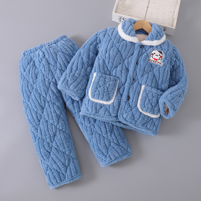 2024冬季儿童珊瑚绒睡衣