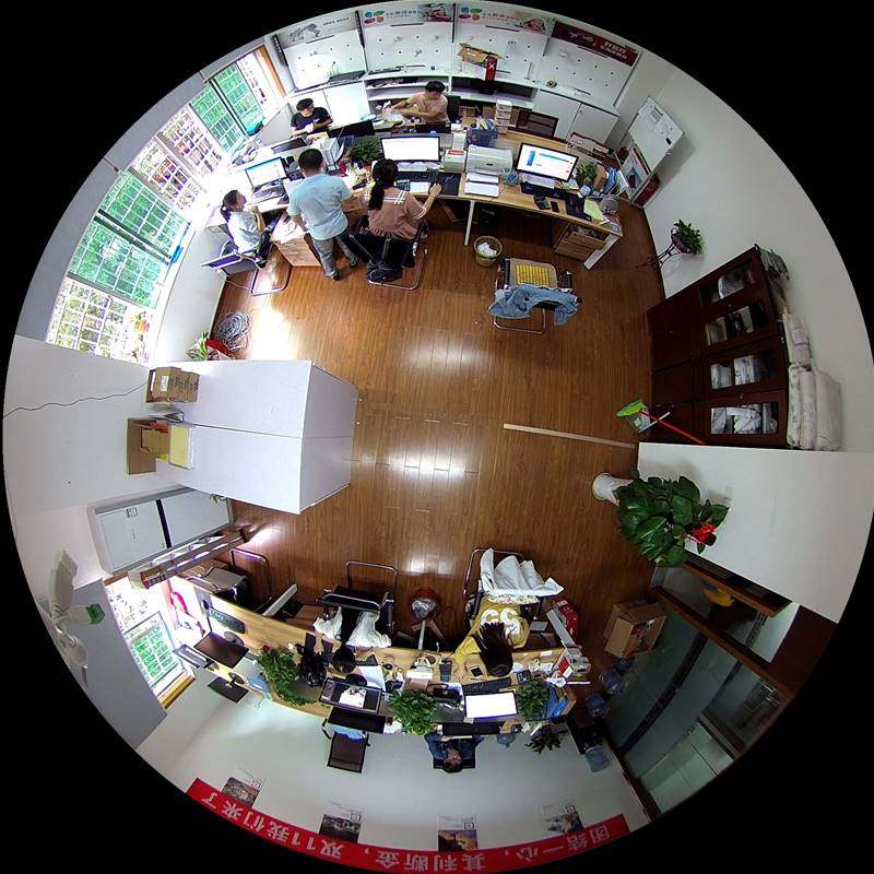 海康威视监控摄影头500万poe全景鱼眼摄像机ds-2xa3956f-is