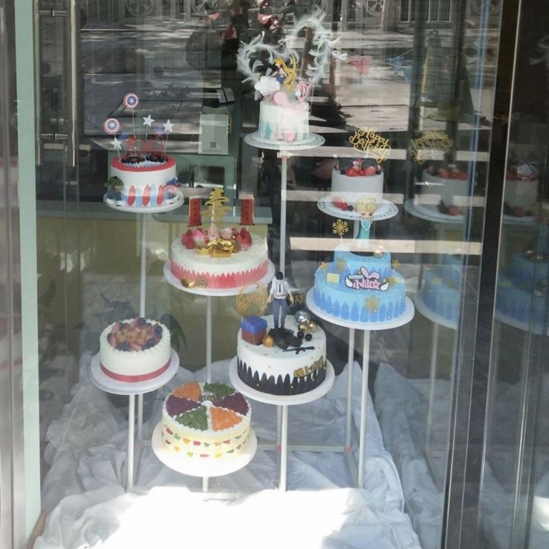 蛋糕模型展示架新款欧式铁艺蛋糕架子甜品台蛋糕展示架橱窗展示柜