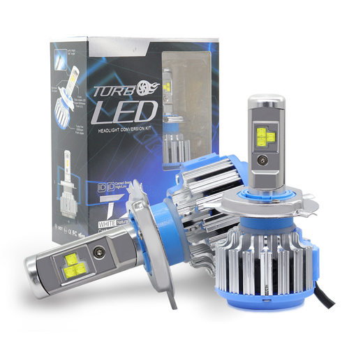 跨境提供 T1汽车led大灯 适用h4远近光超亮led灯通用配件改装车灯