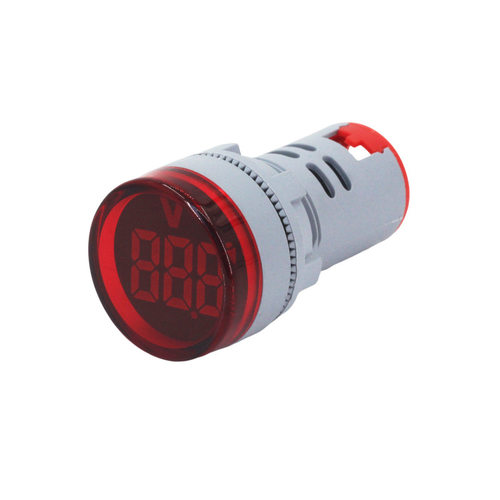 厂家直销供应数显交流电压表指示灯AD16-22V1 LED高亮显示信号灯