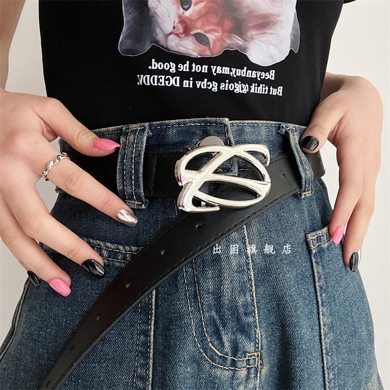复古黑色腰带金属个性2025男式女士新款装饰皮带小众裤带潮年轻人