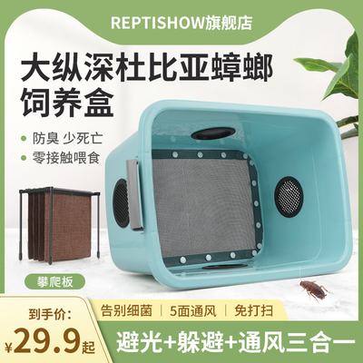 reptishow蟑螂饲养盒透气降噪