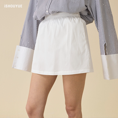 时尚休闲白色短裤裙裤