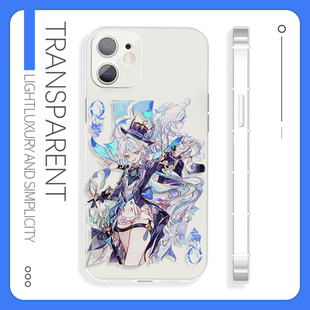 二次元苹果16原神芙宁娜手机壳iQOOz10软vivox90适用oppok12一加13小米15三星s24红米k80华为p70荣耀40魅族21