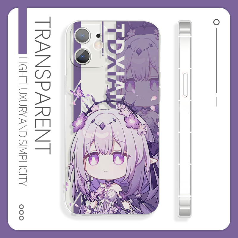 日系遐蝶苹果16二次元手机壳硅胶vivos20华为p60适用于oppok12小米15pro红米note14魅族20iQOOturbo9一加ace3