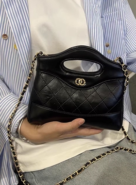 适配香萘儿香港正品女包大牌小香风链条包包女真皮单肩斜挎手提包