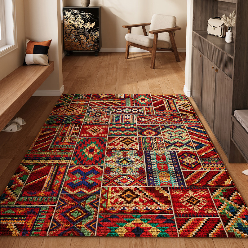 民族风入户门地垫蛇年大门口进门地毯耐脏免洗防滑脚垫可定制门垫,居家布艺,入户地垫,淘宝优惠券,粉丝福利购,淘宝优惠卷