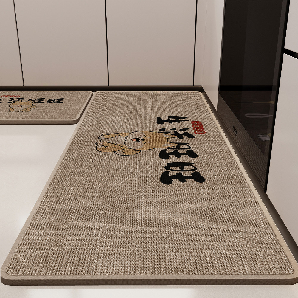 厨房地垫吸水吸油免洗可擦地毯门口防滑脚垫家用长条门垫耐脏垫子,居家布艺,厨房地垫,淘宝优惠券,粉丝福利购,淘宝优惠卷