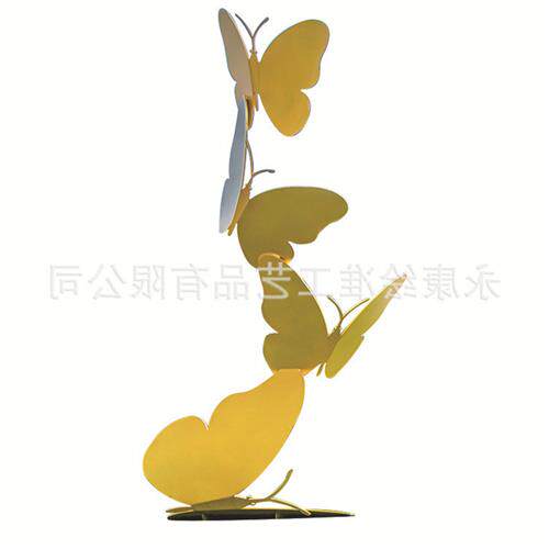 镜面不锈钢耐候钢镀锌板蝴蝶蜻蜓美陈雕塑工艺品小品厂家直供