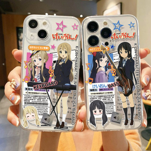 轻音少女透明动漫少女手机壳