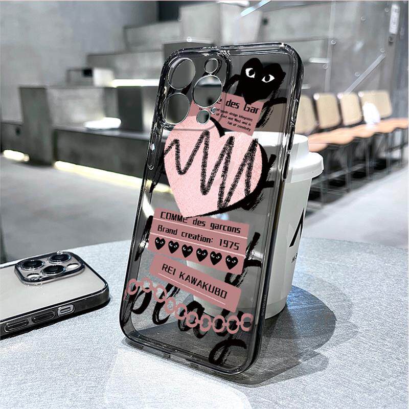 川久保玲适用苹 果16/15手机保护壳iPhone14promax潮牌13女新款12mini软11Pro透明8plus矽