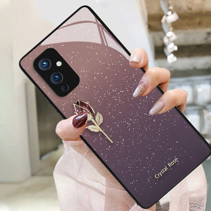 星空郁金香适用一加99r新款9rtoneplus保护套9pro玻璃高清个性创意钢化膜男女卡通ins风超火软套防摔